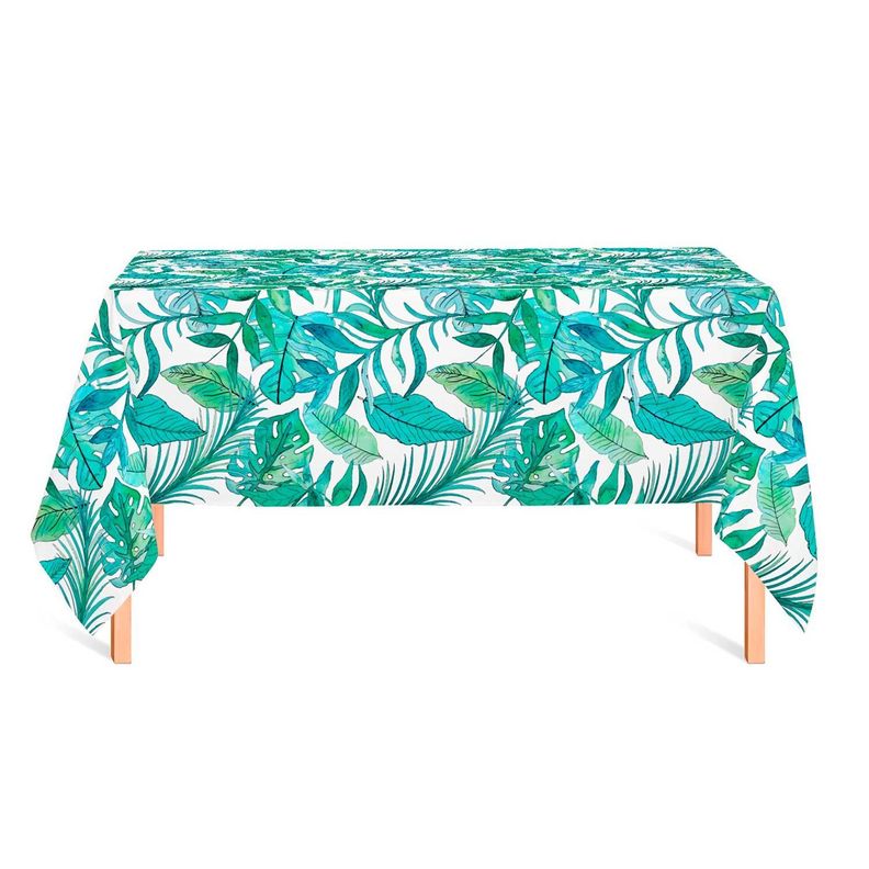 Mantel anti manchas rectangular 145 x 250 cm botánico Paper Home-0