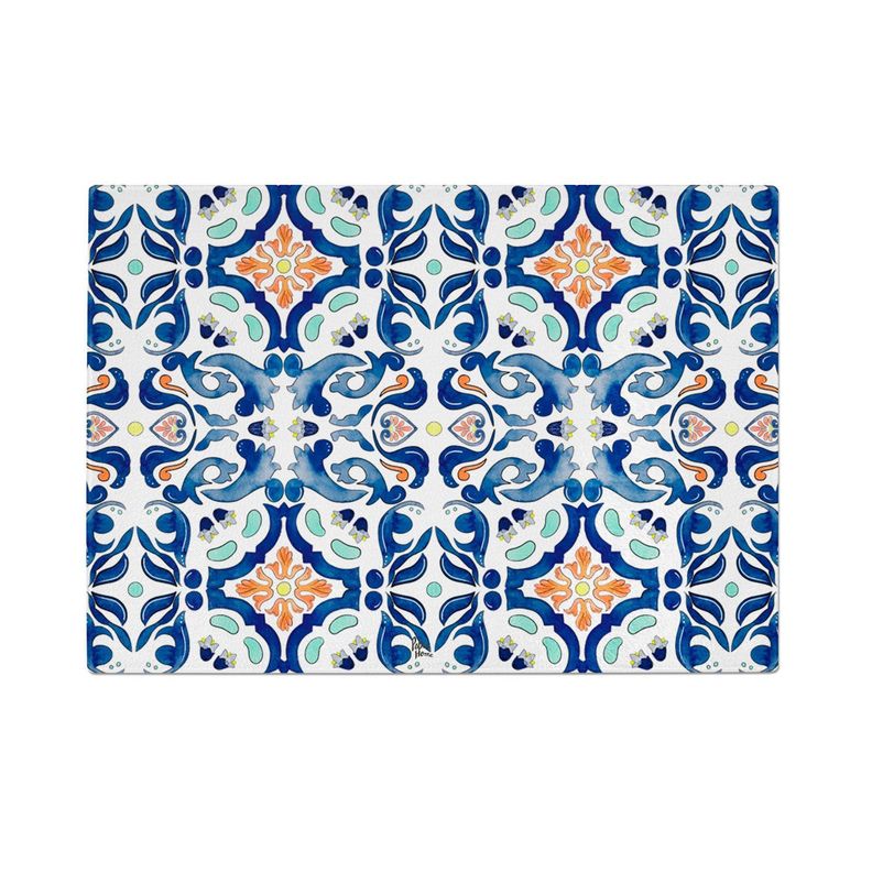 Tabla para cortar o picar de vidrio 28,5 x 20 cm mosaico Paper Home-0