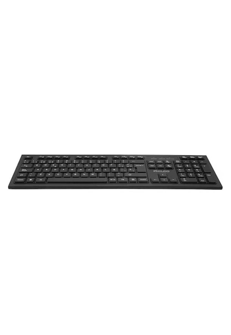 Teclado Inalámbrico Philco Wireless 2.4GHz Teclas Multimedia Negro-2
