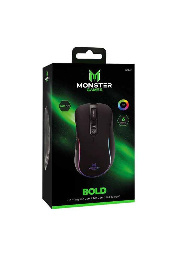 Mouse Gamer Bold Monster 6 Botones DPI 8000-3