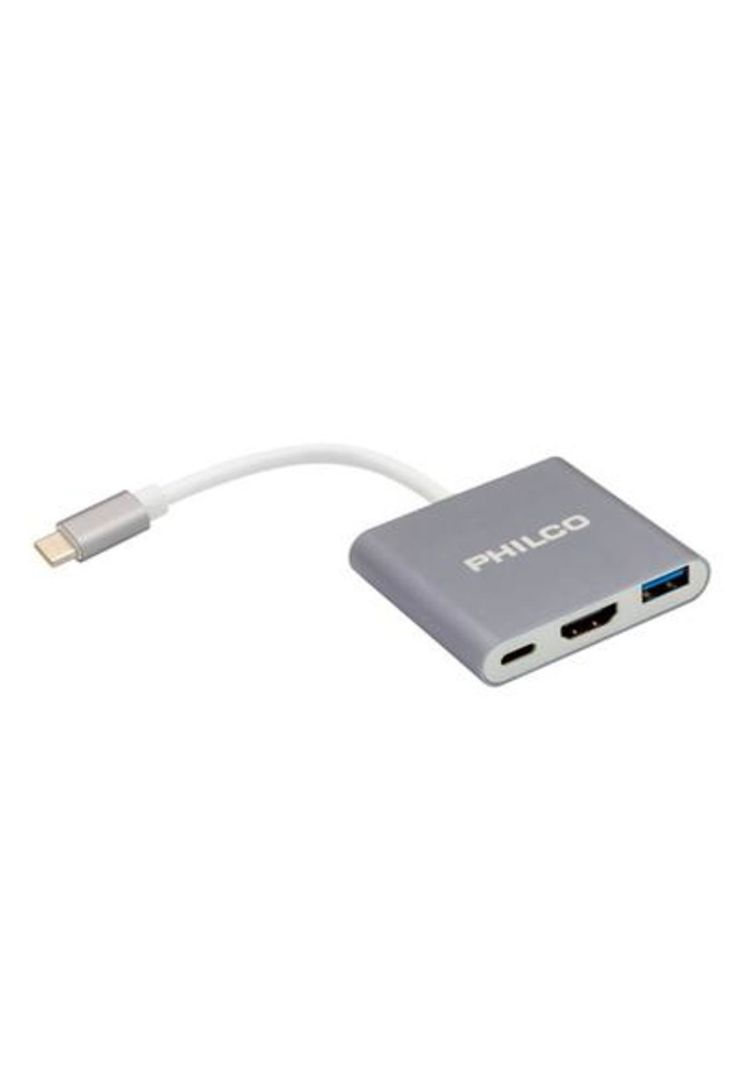 Hub Philco 3 En 1 Tipo C A HDMI USB 3.0-0