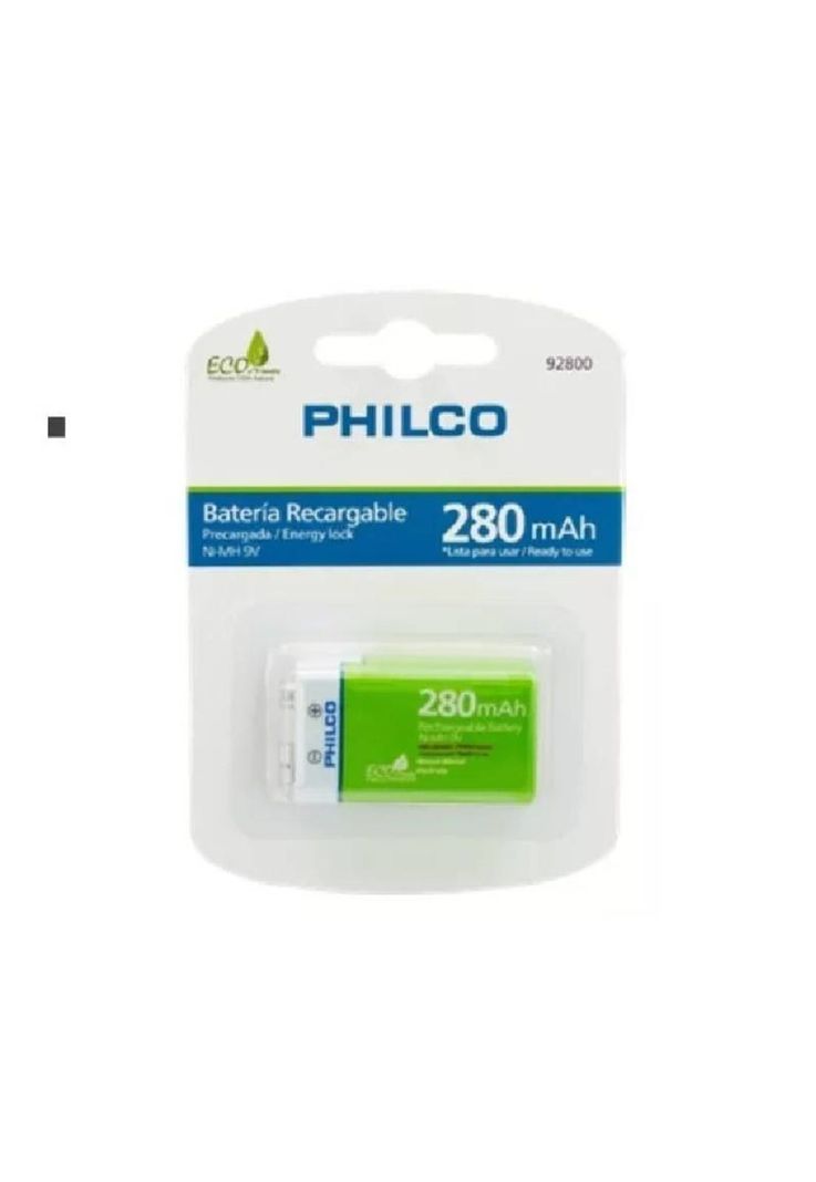 Batería Recargable Ni-mh 9v 280 Mah Philco-1