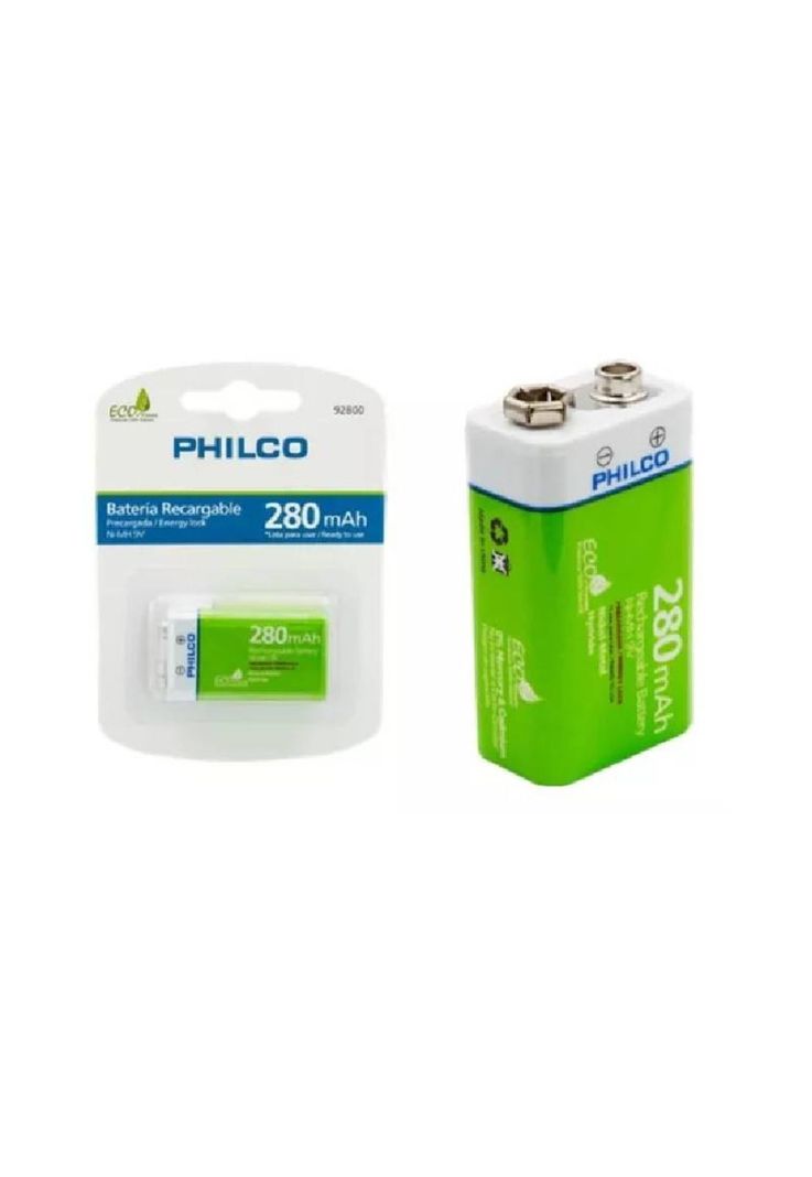 Batería Recargable Ni-mh 9v 280 Mah Philco-2
