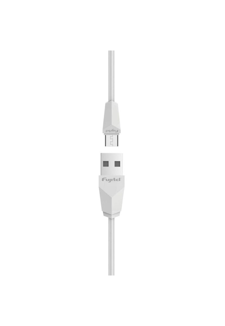 Cable USB-MICRO USB Blanco marca Fujitel-0