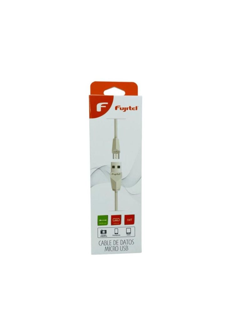 Cable USB-MICRO USB Blanco marca Fujitel-2