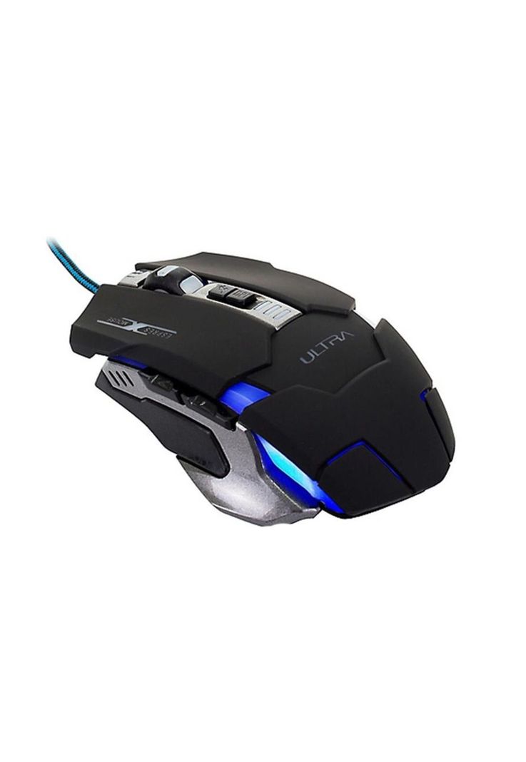 Mouse Alámbrico Ultra X 10 Retro-Iluminado Gaming USB 6 Botones-1