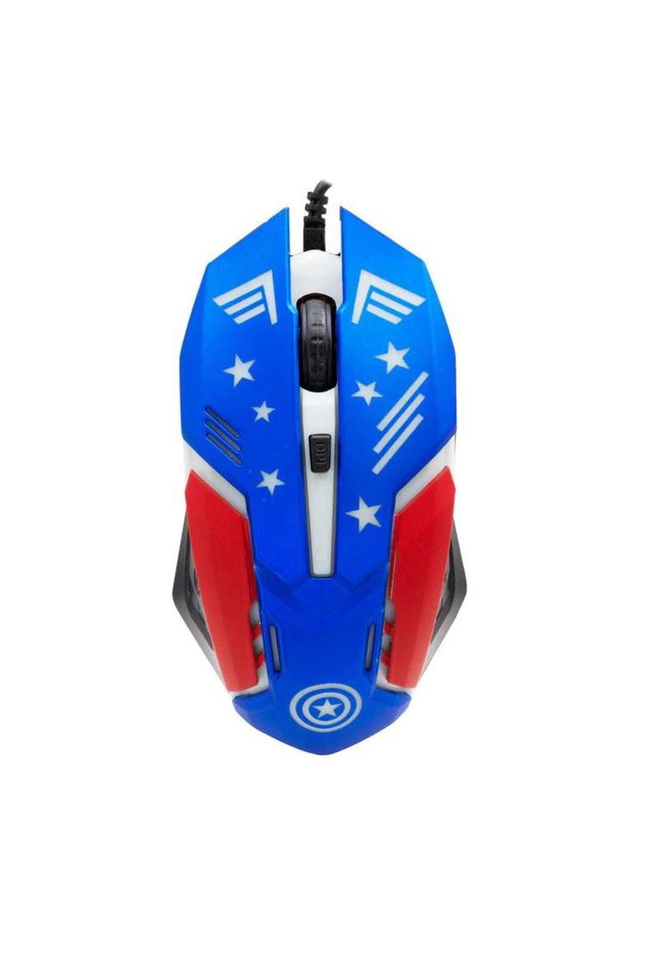 Kit Gamer Marvel Capitan America 3en1 Teclado Mouse Audifono-3