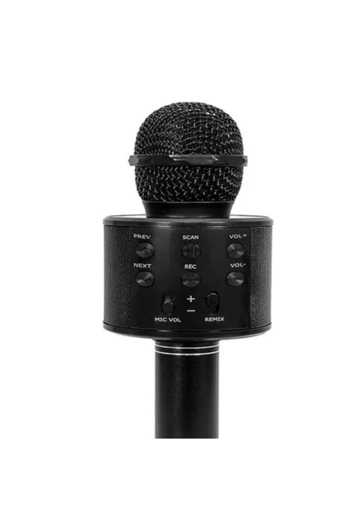 Kit 2 Micrófonos con Parlante Bluetooth Inalámbrico, Color Negro y Dorado-1