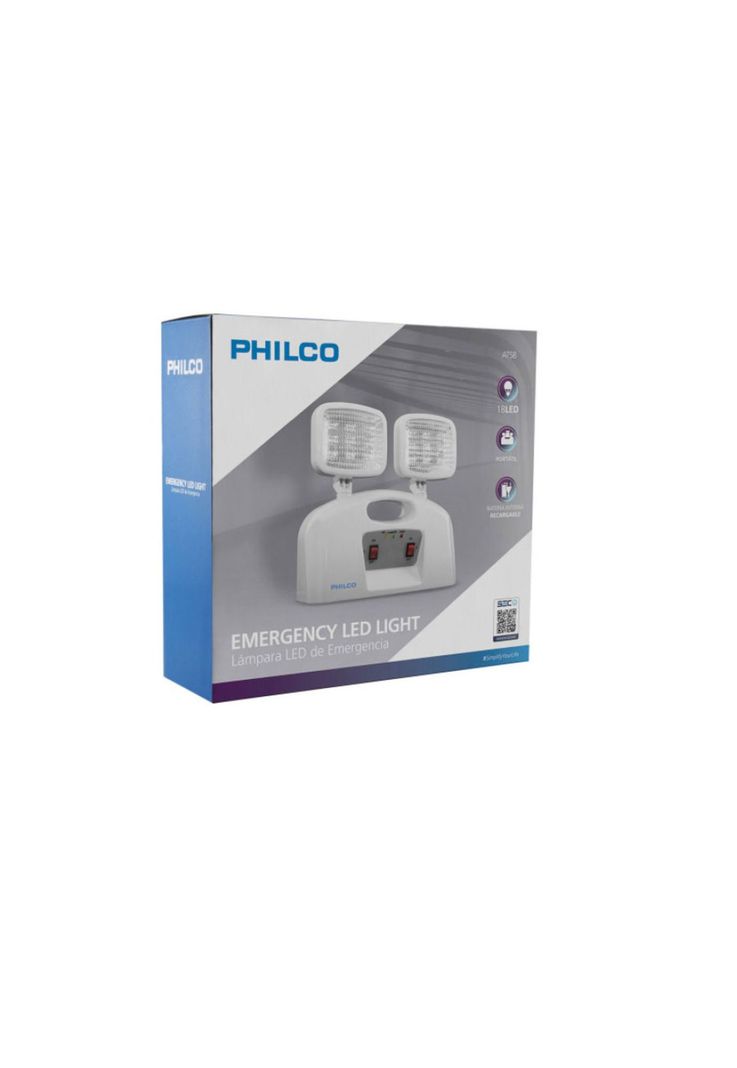 Lámpara De Emergencia 2 Focos 9 Led Philco-3