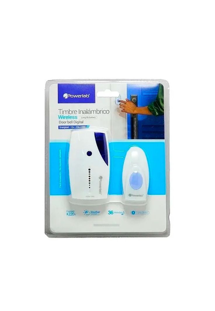 Timbre Inalámbrico Wireless Powerlab Azul Mlab-1