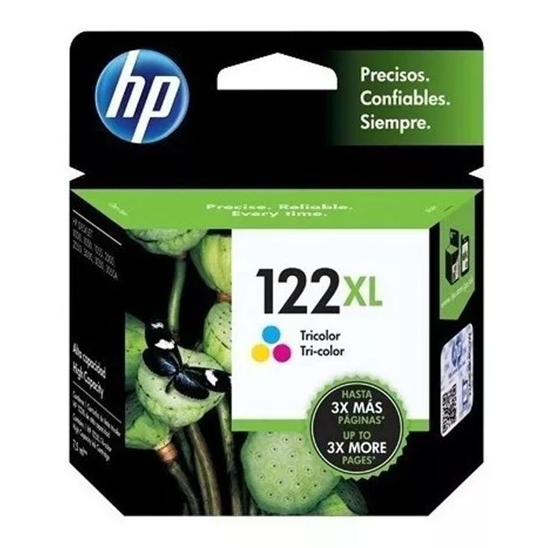Cartucho de Tinta HP 122XL Tricolor Original-0