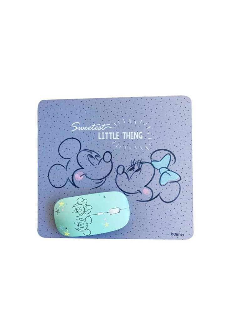 Kit mouse inalámbrico + mousepad Mickey Mouse-1