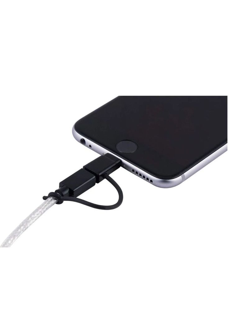 Cable 2 en 1 Micro USB + Conector Lightning 1.80 Mts-1