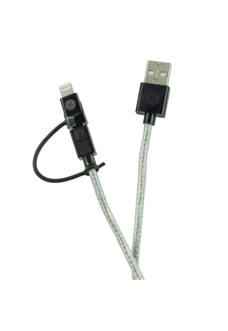 Cable 2 en 1 Micro USB + Conector Lightning 1.80 Mts-3