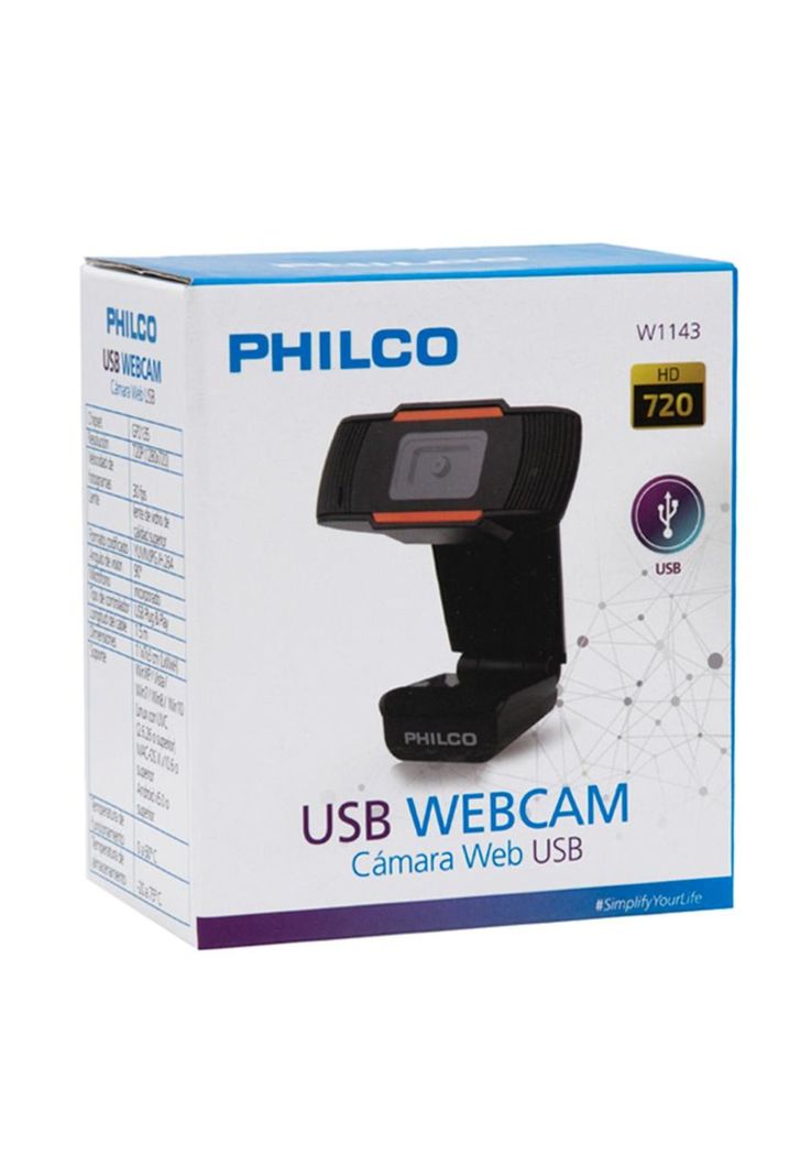 Webcam Philco 720P USB 90°-5