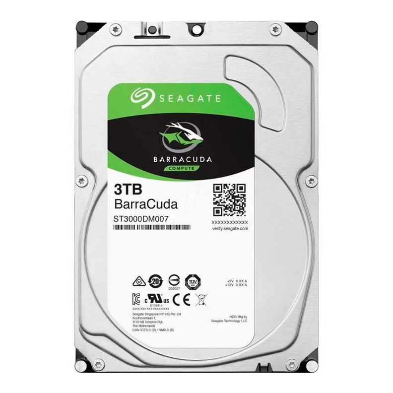 Disco Duro Interno Seagate Barracuda 3.5''/ 3TB / SATA III-0