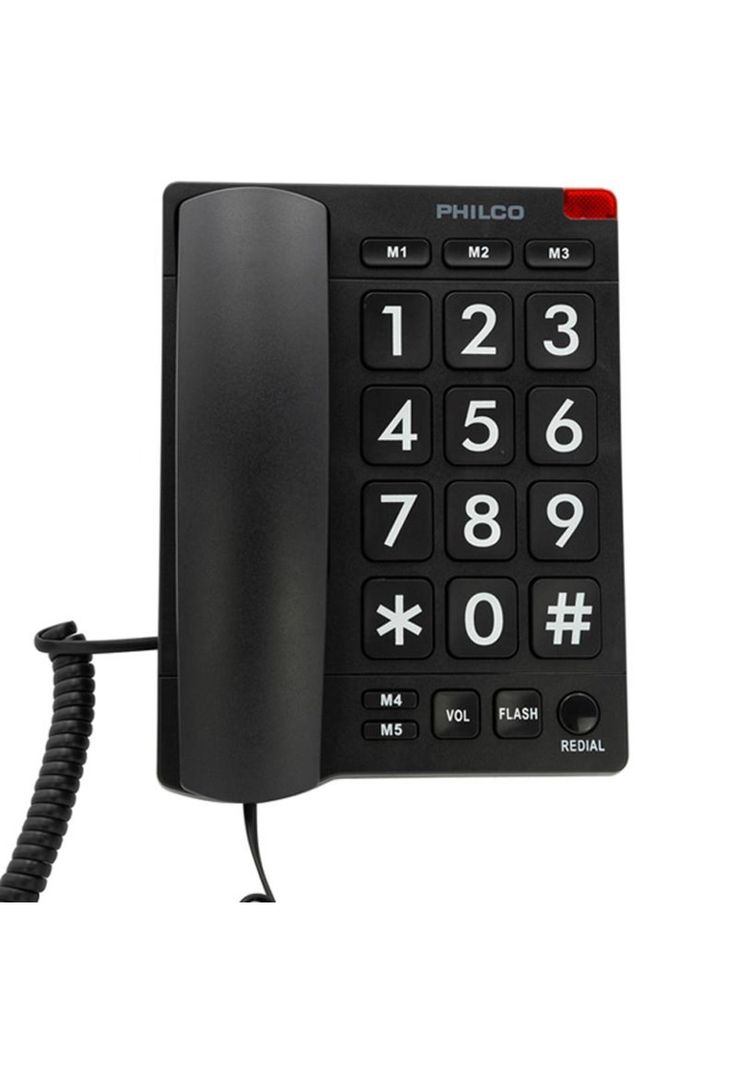Telefono de Red Fija Para Adulto Mayor Philco Numeros Grandes-2