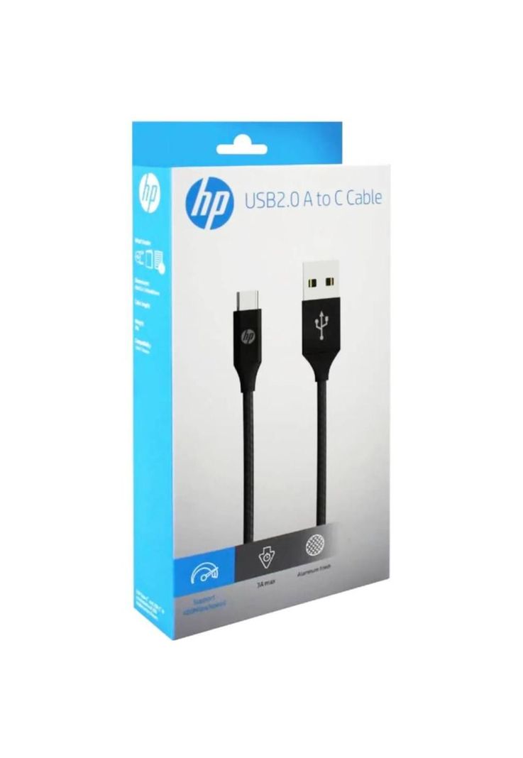 Cable USB 2.0 a USB-C HP DHC-TC102-1M Trenzado 1 Metro-2
