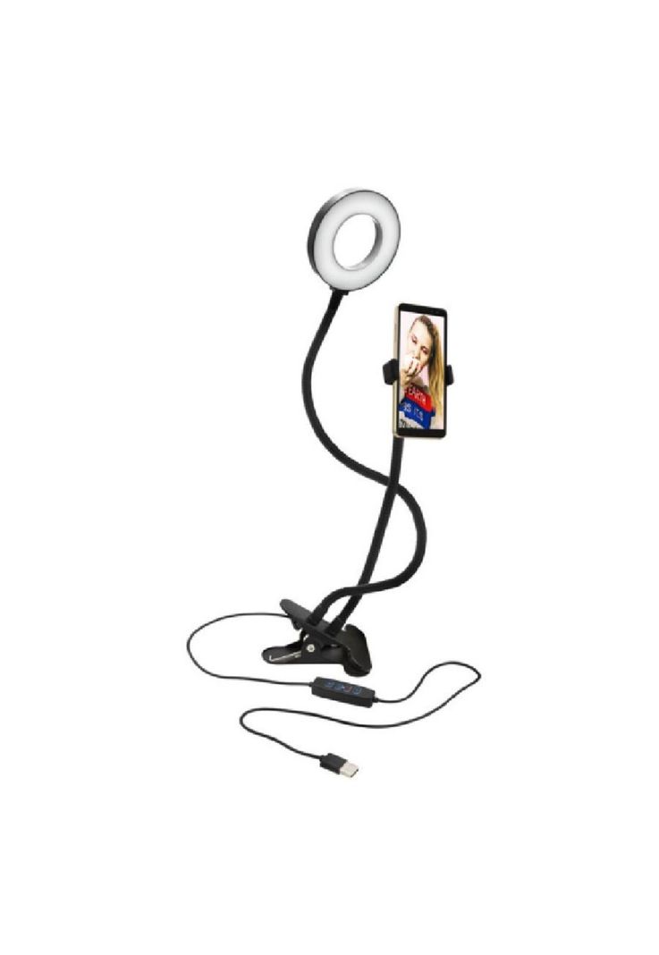 Soporte Tipo Clip Para Smartphone Con Aro De Luz-0