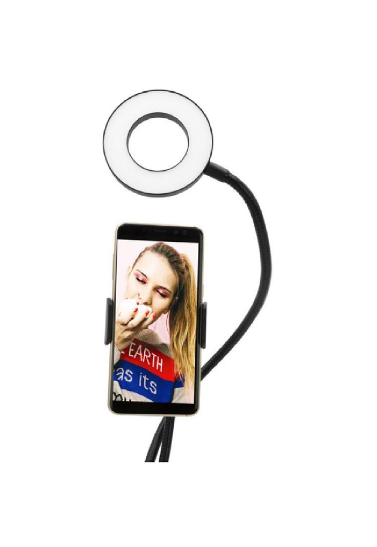 Soporte Tipo Clip Para Smartphone Con Aro De Luz-1