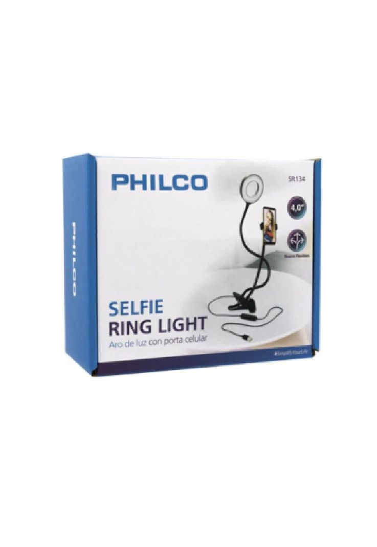 Soporte Tipo Clip Para Smartphone Con Aro De Luz-4
