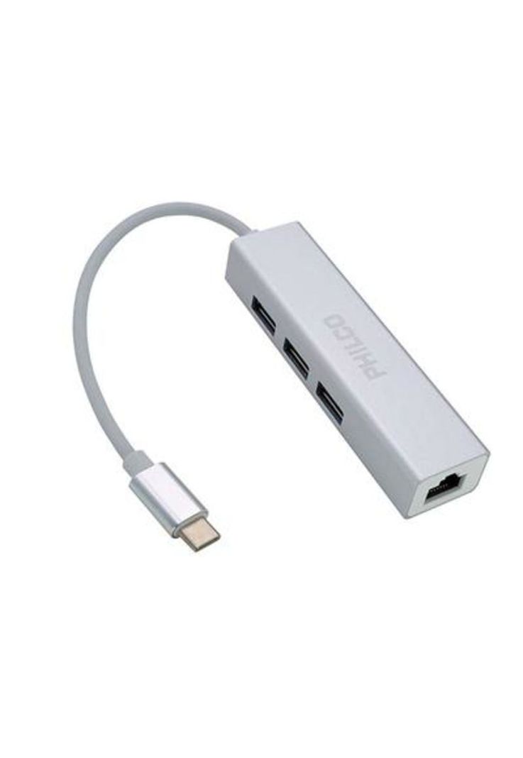 Hub Philco 3 Puertos Tipo C a USB 3.0-0