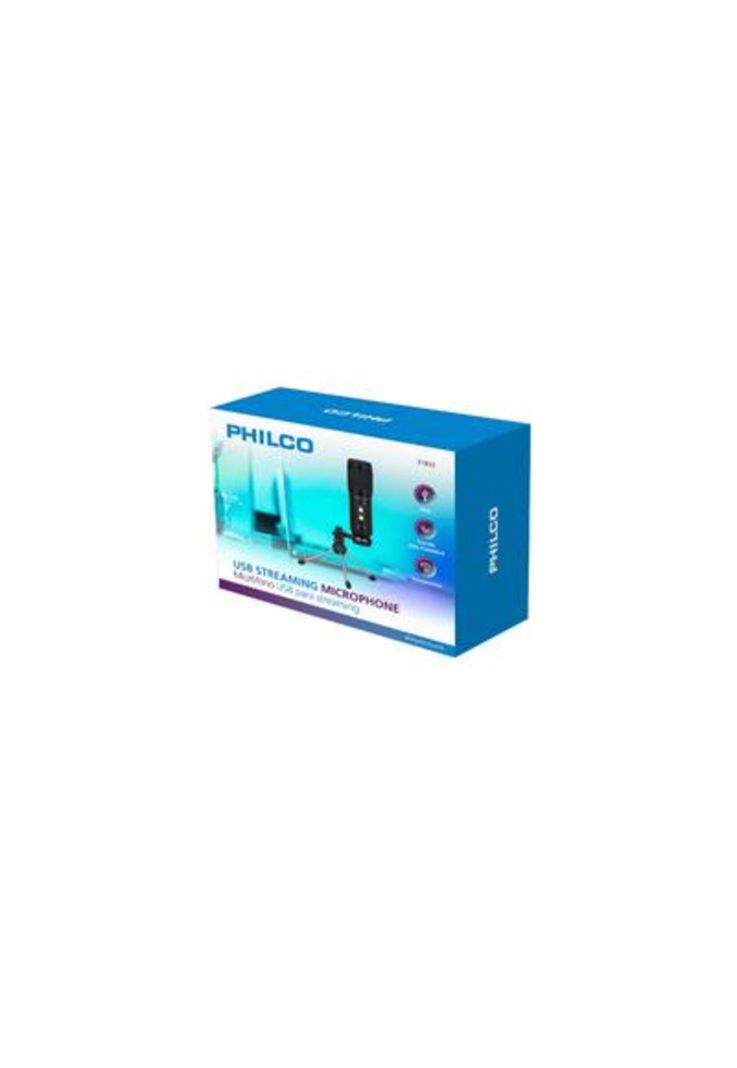 Set Micrófono Con Soporte Y Anti-Pop Philco USB-1