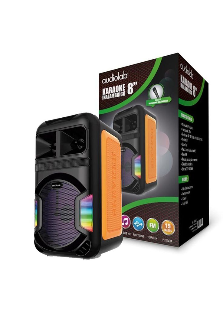 Parlante Karaoke Audiolab Bt 8  Tws Fx-0