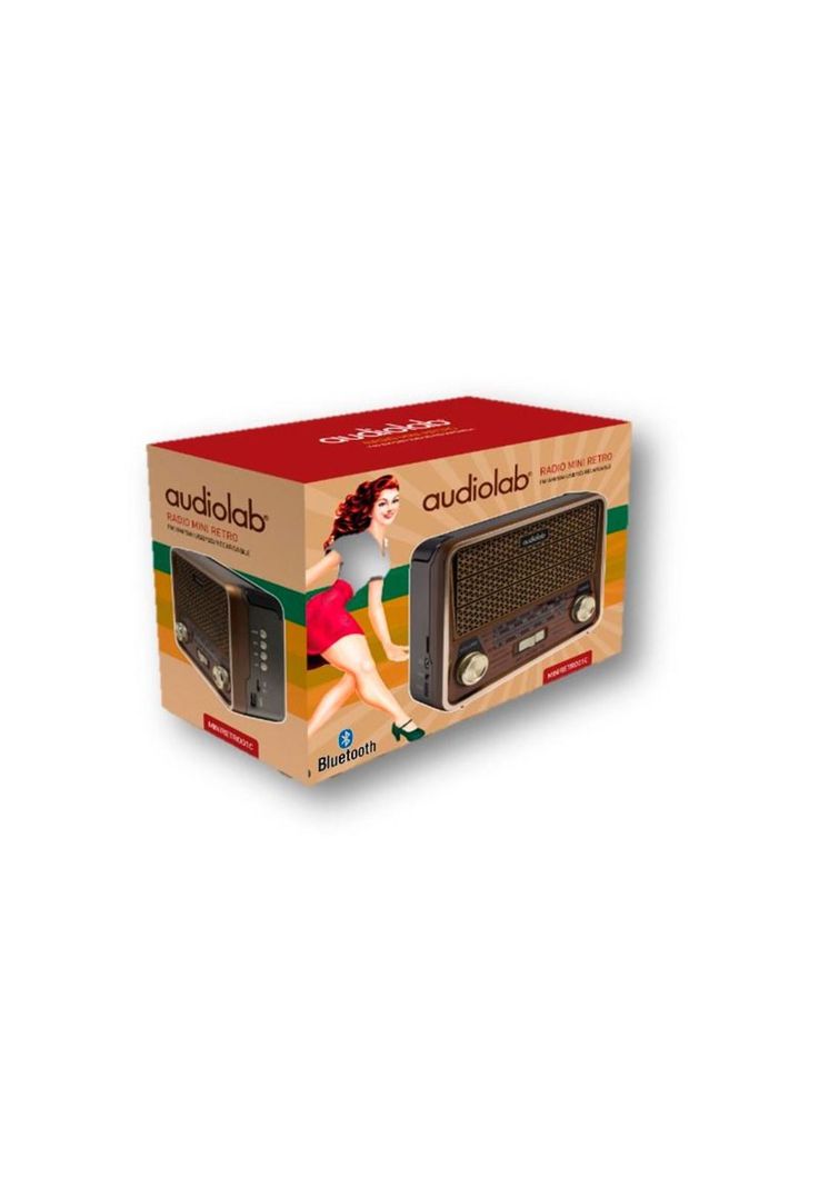 Radio Parlante Mini Retro Bluetooth Audiolab Gs-f821u Fx-3