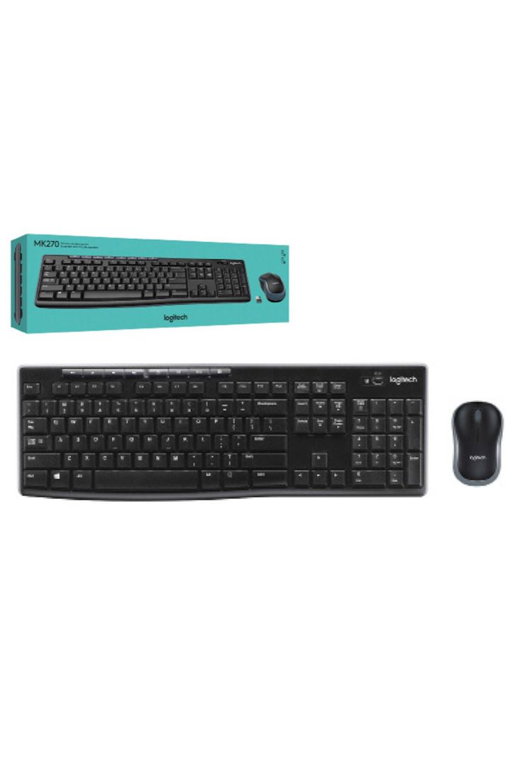 Combo Teclado Mouse Logitech Inalámbrico MK270-0
