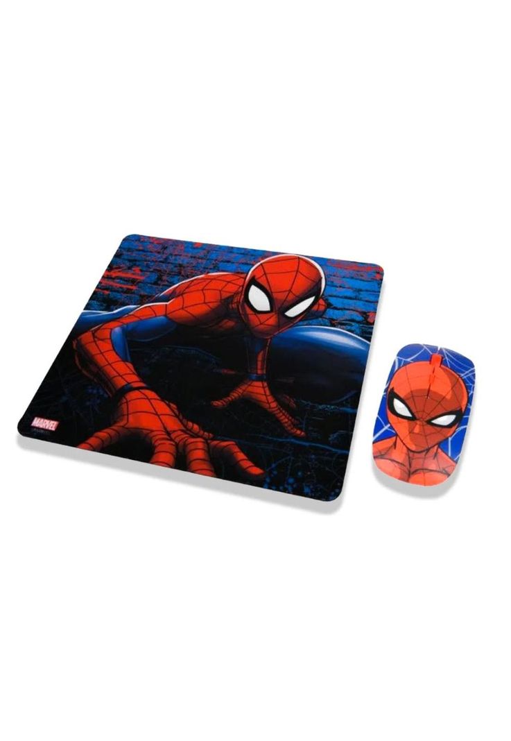 Kit Mouse Óptico Inalámbrico + Mousepad Marvel Spiderman-2