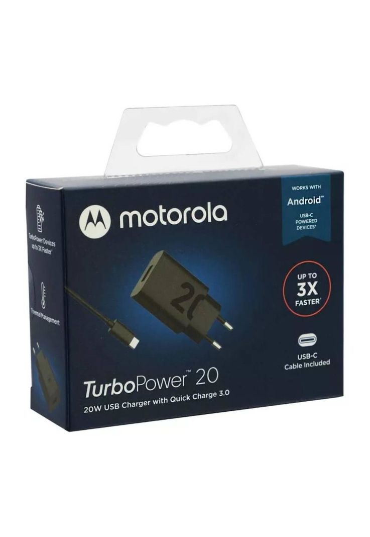 Cargador Motorola SJMC209 Carga rápida 20w Cable USB-C-2