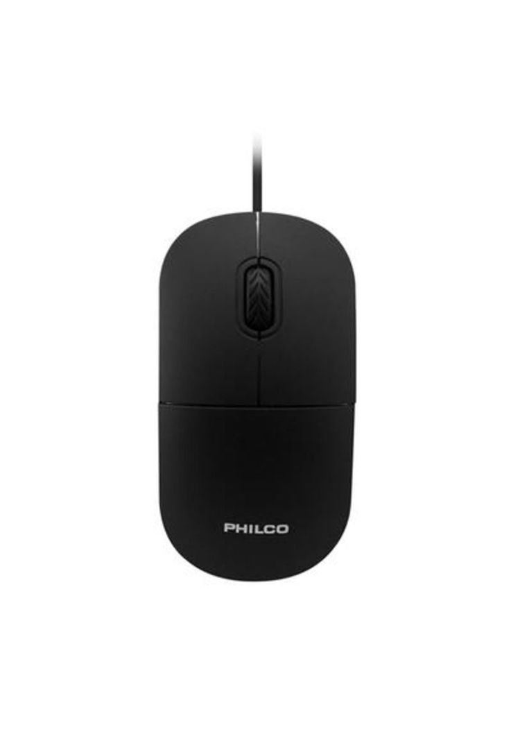 Mouse Optico Philco Usb Ergonómico-0