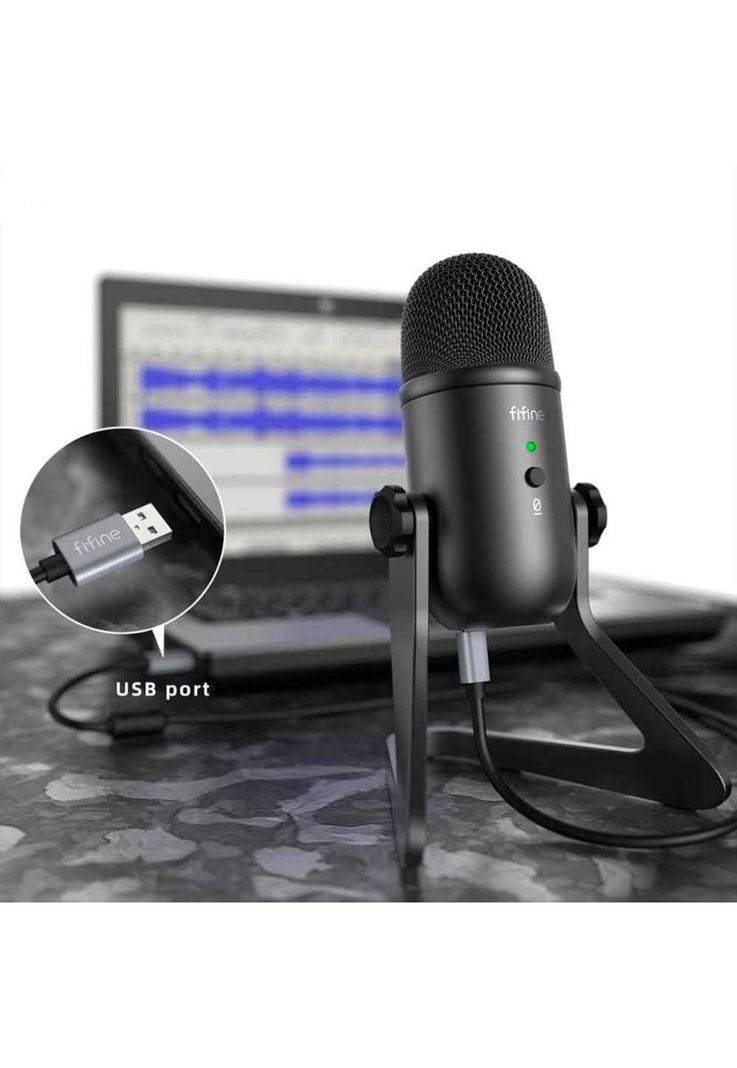 Microfono Condensador Fifine K678 Prophone USB-3