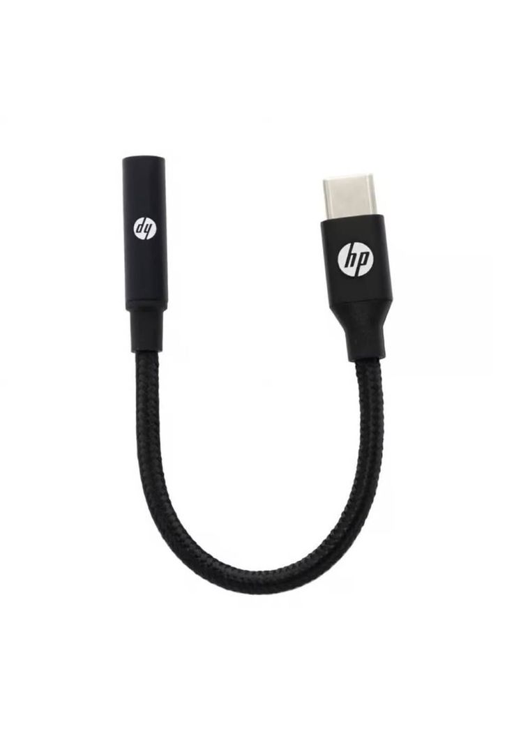 Adaptador de Audio HP DHC-TC131 USB-C a 3,5mm Trenzado Negro-2