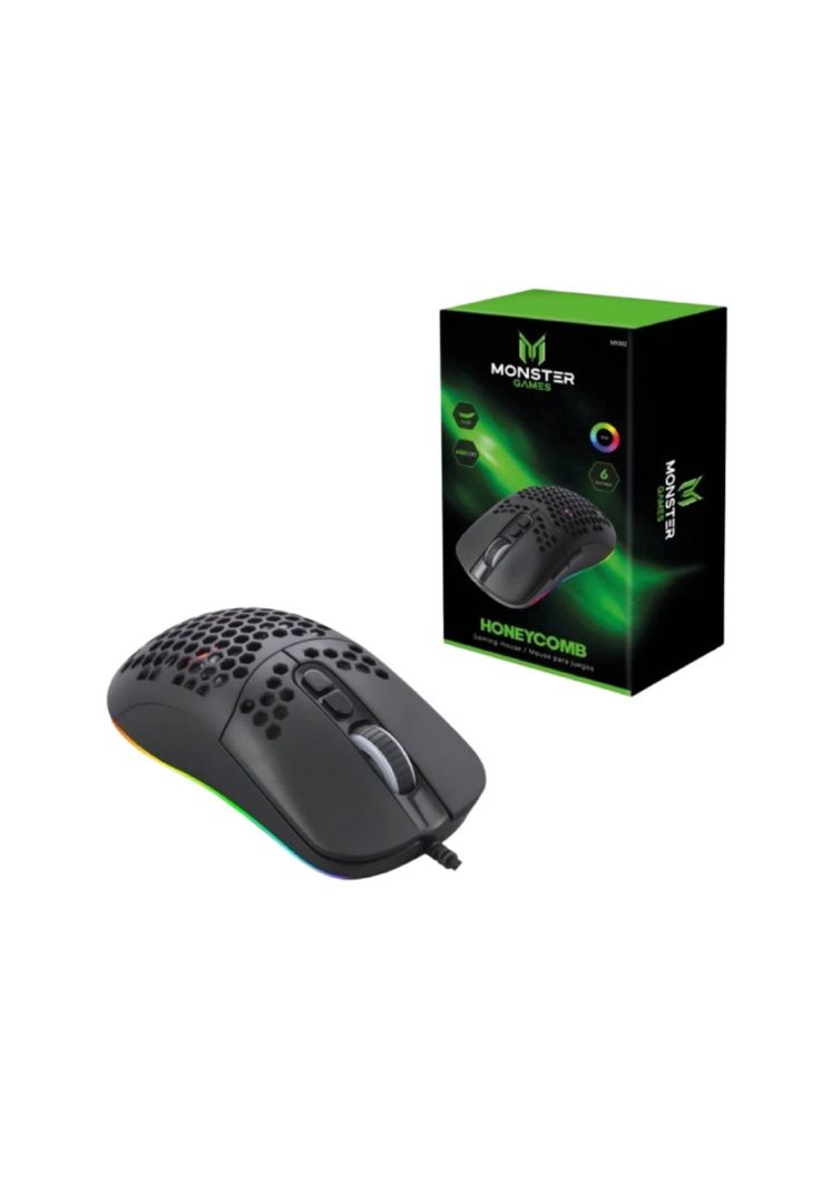 Mouse Gamer Honeycom Monster 6 Botones 6400 DPI-2