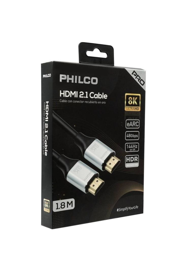 Cable HDMI Philco 8K 1.8 Metros 60Hz 4K 144Hz-3