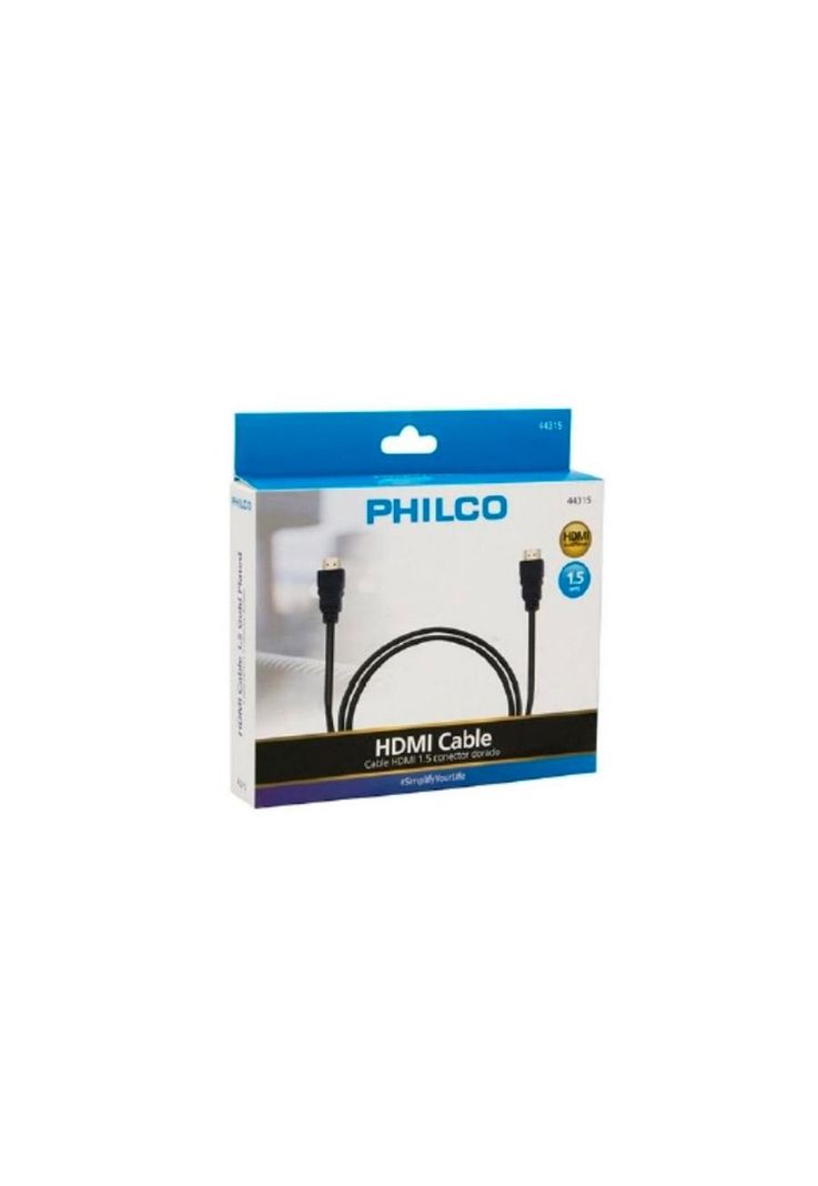 Cable Philco Hdmi 1.5m Conector Dorado-2