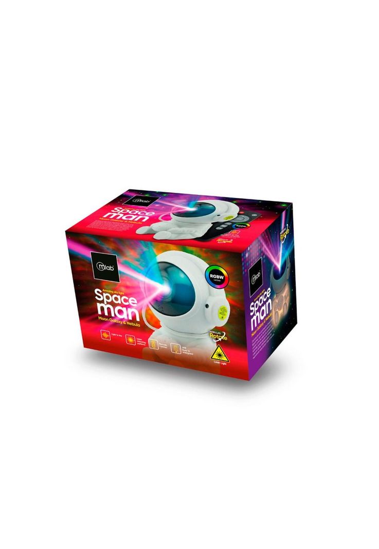Proyector Multicolor LED Laser Spaceman Moon Galaxy & Nebular Mlab-6