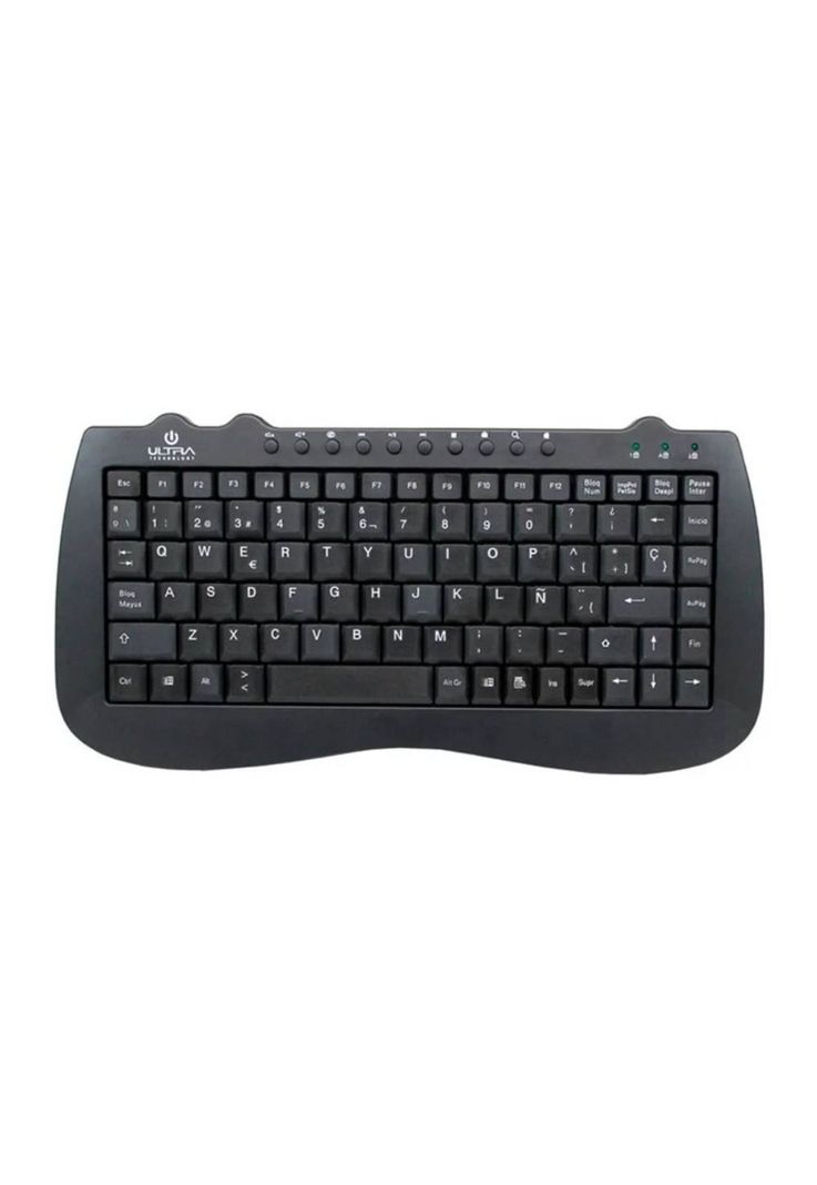 Teclado Multimedia K115 USB Mini-0