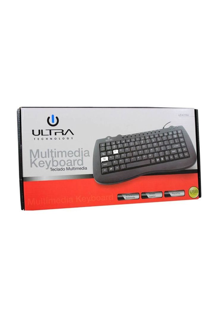 Teclado Multimedia K115 USB Mini-1