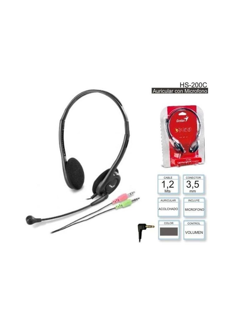 Audífono Multimedia Genius HS-200C Over-Ear-6