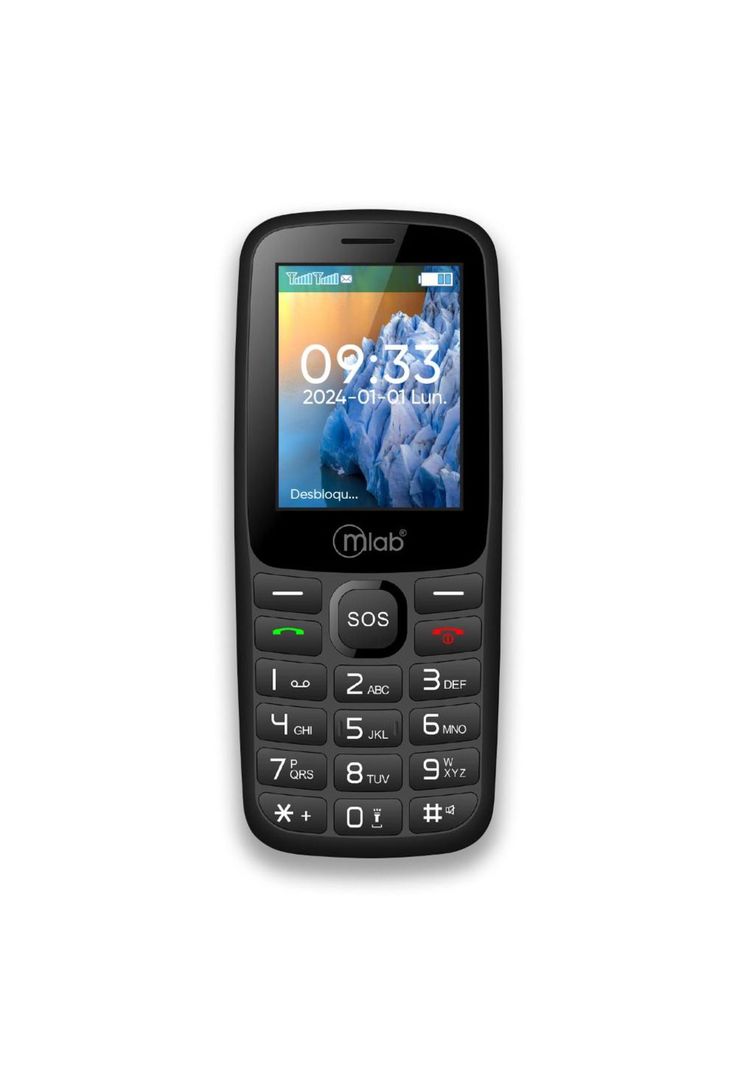 Teléfono Senior Bar 4G SOS, 2,4″  Black 9387-0