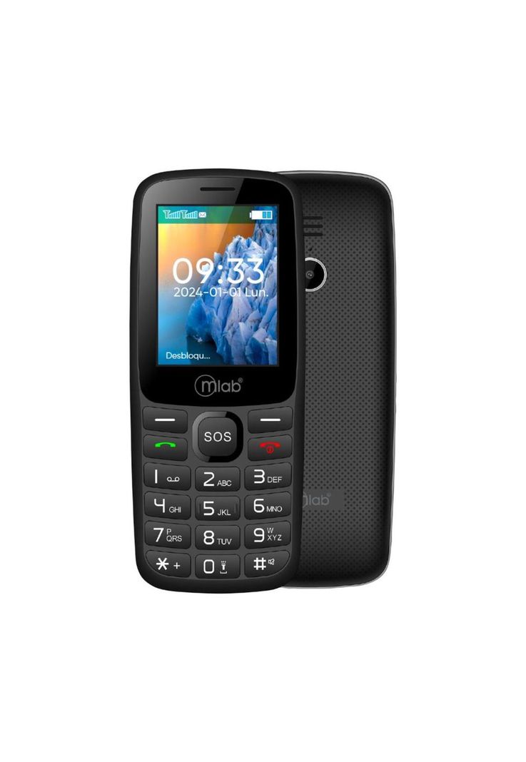 Teléfono Senior Bar 4G SOS, 2,4″  Black 9387-1