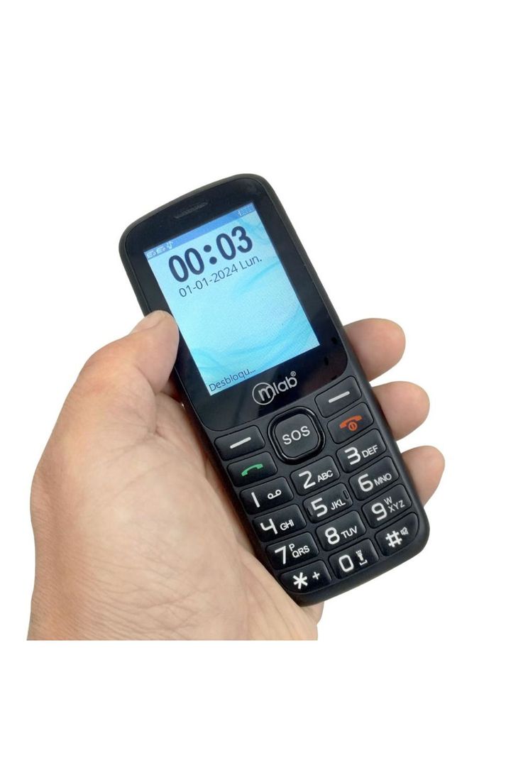 Teléfono Senior Bar 4G SOS, 2,4″  Black 9387-3