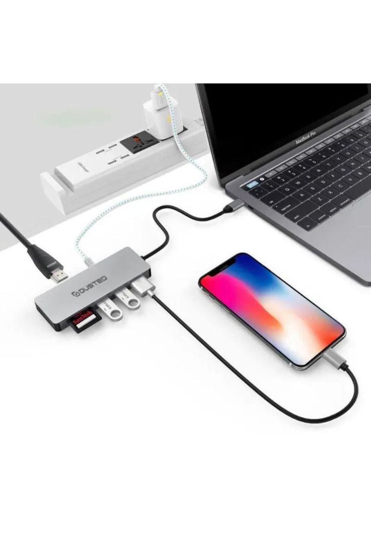 HUB USB-C de 7 puertos DUSTED-1