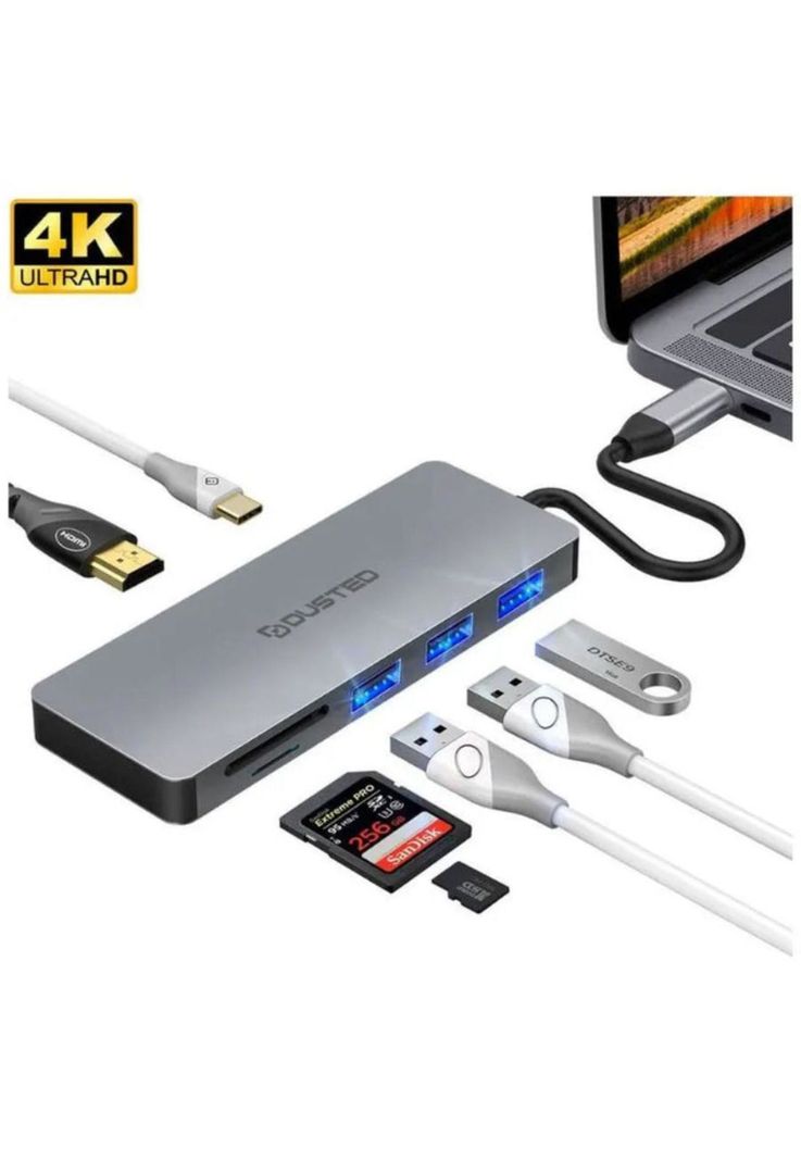 HUB USB-C de 7 puertos DUSTED-2