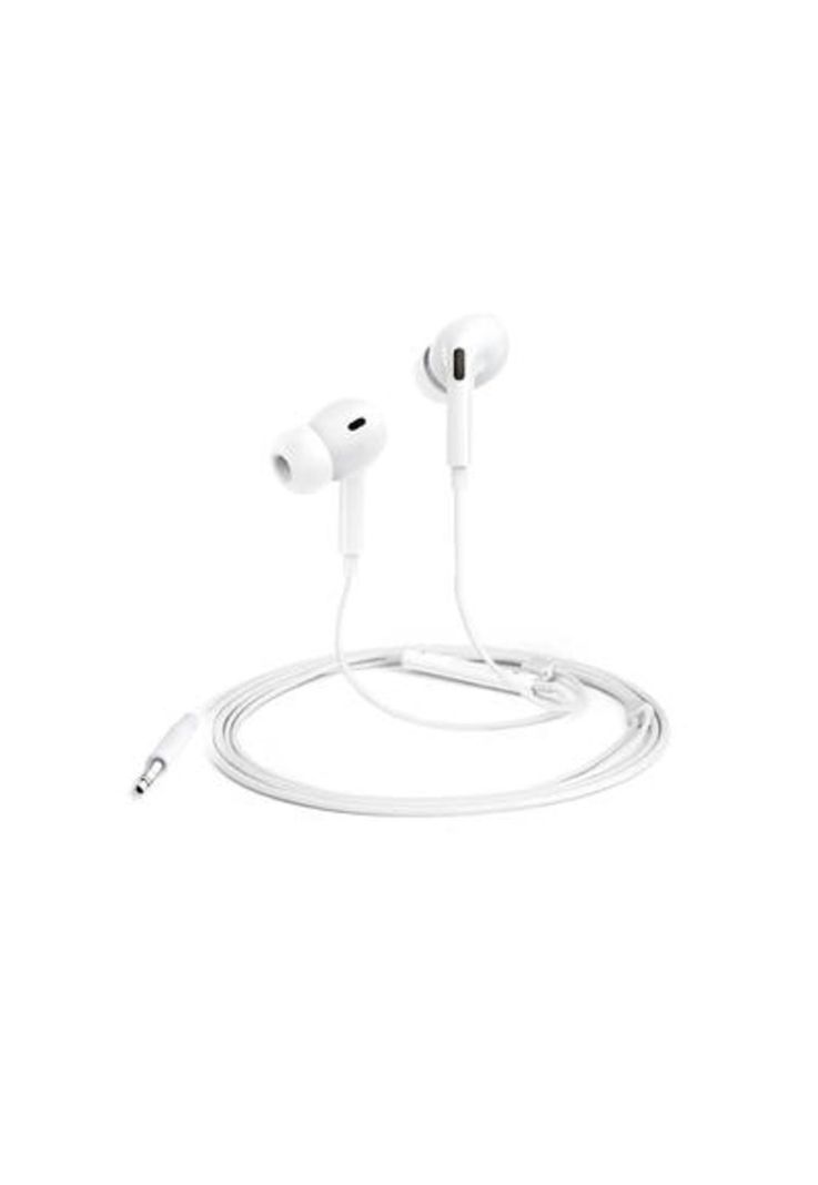 Audífonos Alámbricos In Ear Wired Blancos Mlab-0