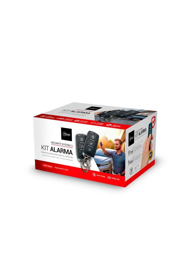 Alarma Auto Universal con cortacorriente Anti-Robos MLAB-3