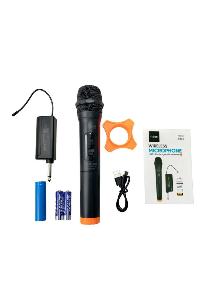 Microfono inalámbrico UHF portátil recargable Mlab-3
